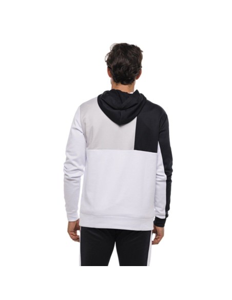 Sudadera Drop Shot Ancor Jmd Blanco Negro | Ofertas de pádel